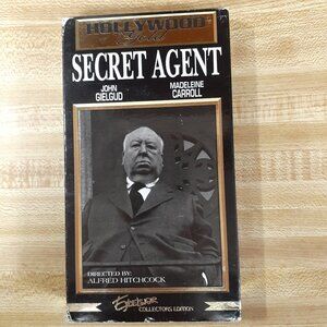 Alfred Hitchcock Secret Agent VHS Hollywood Gold Collection Classic Thriller